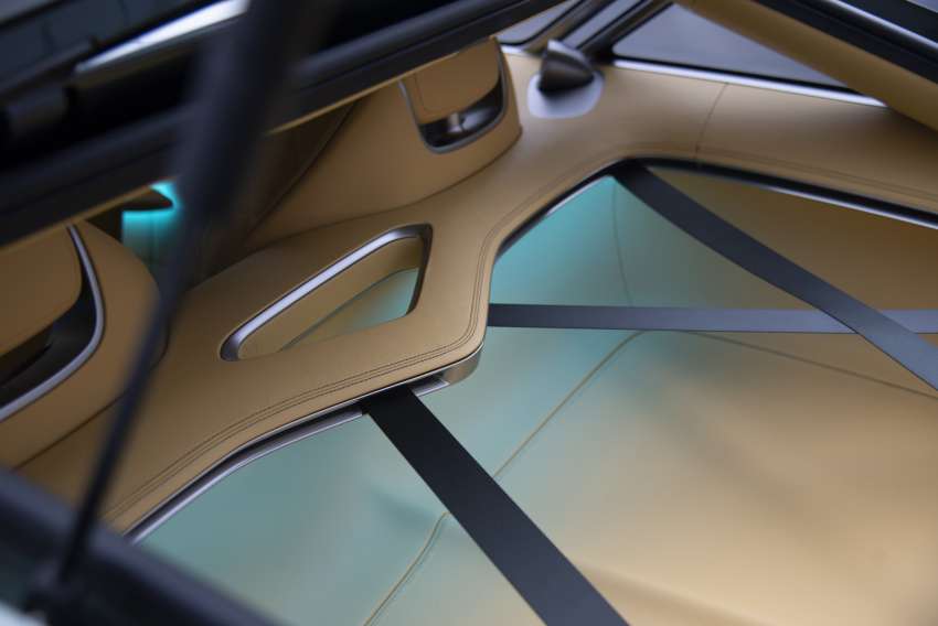Genesis X Speedium Coupe concept interior revealed – curved OLED display, leather from used car seats! 1504567
