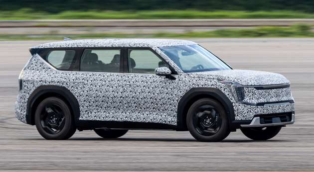 Kia EV9 electric SUV on final testing phase, due 2023