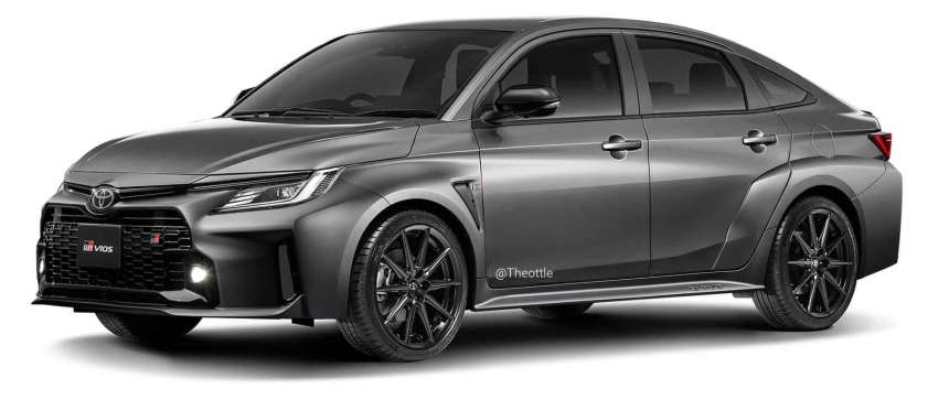 2023 Toyota Vios GR rendered with more aggressive styling, wider rear arches and GR Yaris wheels! 1497633