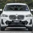 2022 G01 BMW X3 sDrive20i facelift in Malaysia – full gallery; M Sport exterior, new interior kit; fr RM297k