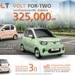 Volt City EV launched in Thailand – two- and four-door versions, up to 210 km range, priced from only RM40k