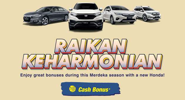Honda Malaysia’s ‘Raikan Keharmonian’ promotion for August 2022 offers total rewards of up to RM4,000