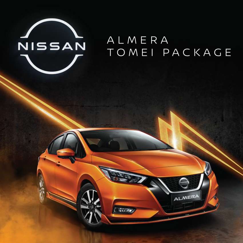 Nissan Almera Turbo now offered with Tomei package – aerokit, tint film, sport pedals, door visors; RM8k 1500744