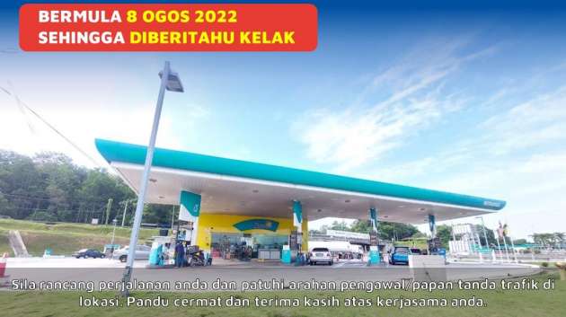 PLUS Sg Perak R&R Petronas fermera à partir du 8 août