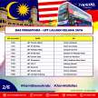 Rapid KL bus schedule for Merdeka Day, from 4.30 am