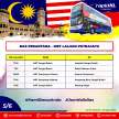 Rapid KL bus schedule for Merdeka Day, from 4.30 am