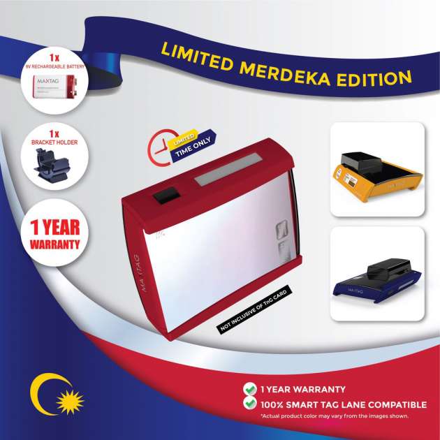 MaxTag’s Merdeka Edition SmartTAG is back – choice of red, blue or yellow and rechargable 9V battery
