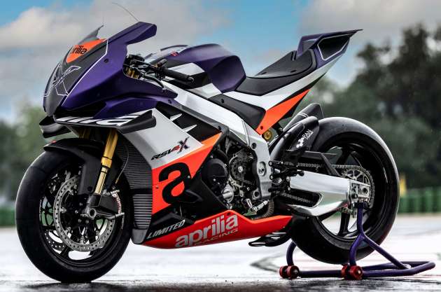 2022 Aprilia RSV4 Xtrenta is a 230 hp, 166 kg track-only weapon, limited to only 100 units worldwide