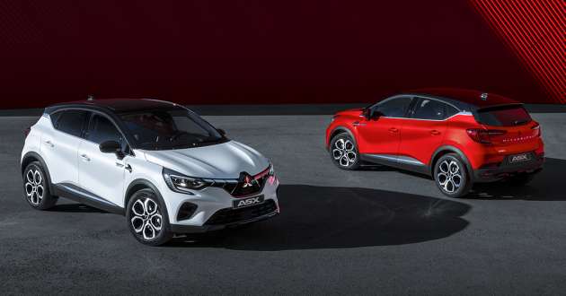 2023 Mitsubishi ASX for Europe – rebadged Renault Captur with 1.6L PHEV, hybrid; 1.3L MHEV and 1.0L