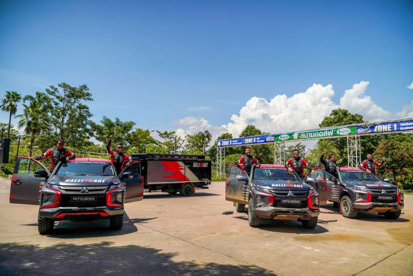 Rifat Sungkar ketuai trio pemandu Mitsubishi Ralliart di Asia Cross Country Rally 2022 dengan Triton T1 1512806