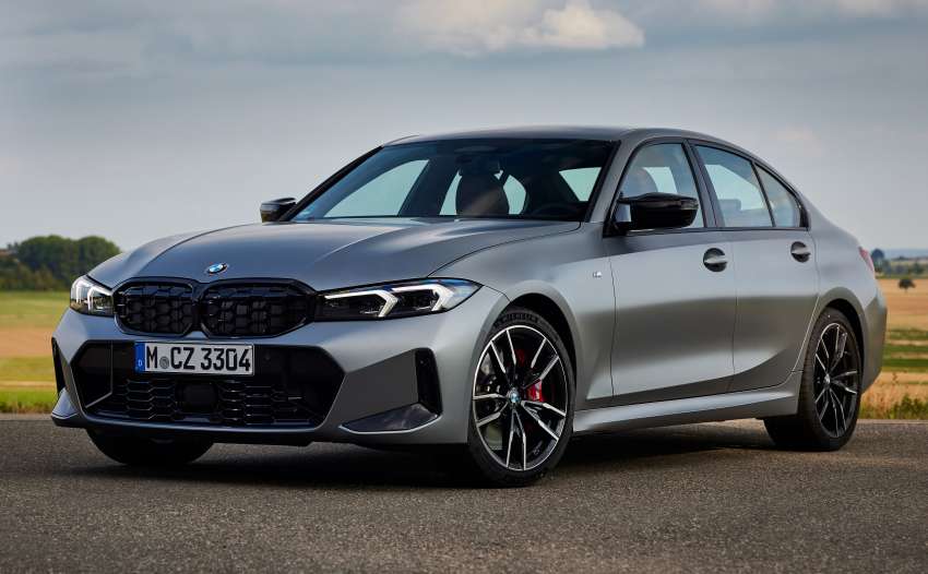 2022 BMW 3 Series facelift – additional images of G20 LCI, new headlamp and grille design, wide screen 1514485