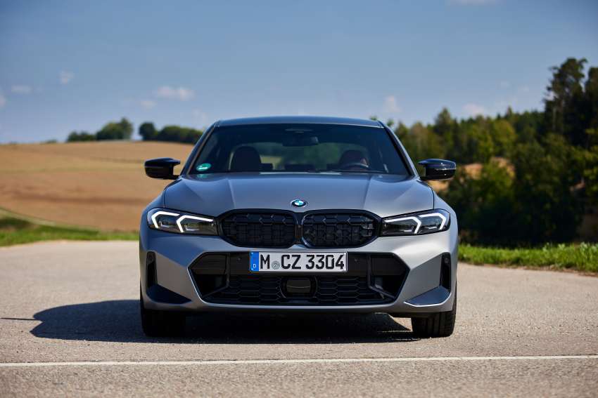 2022 BMW 3 Series facelift – additional images of G20 LCI, new headlamp and grille design, wide screen 1514487
