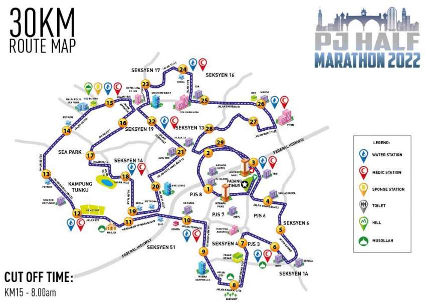 PJ Half Marathon 2022 road closures this Sun, Sept 25 1514678