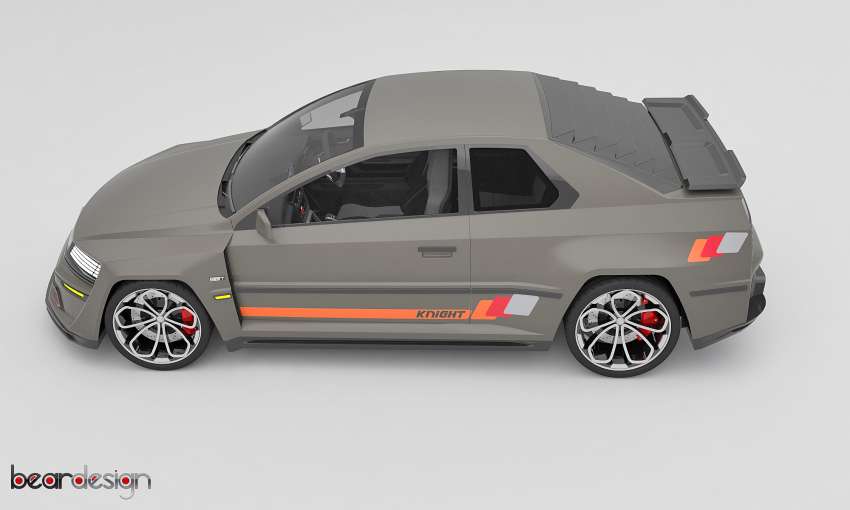 Proton Saga Knight Coupe Concept by Bear Design – a modernised two-door rendition, plus race car livery 1514568