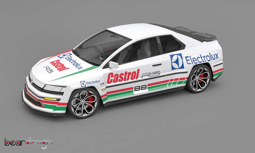 Proton Saga Knight Coupe Concept by Bear Design – a modernised two-door rendition, plus race car livery 1514573