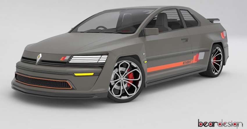 Proton Saga Knight Coupe Concept by Bear Design – a modernised two-door rendition, plus race car livery 1514560