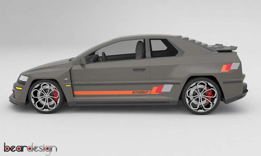 Proton Saga Knight Coupe Concept by Bear Design – a modernised two-door rendition, plus race car livery 1514561