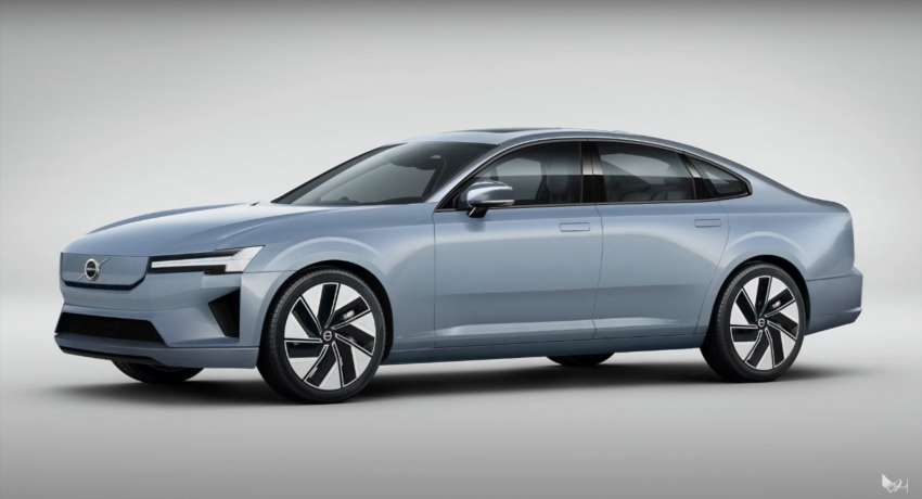 Next Volvo S90 rendered by Theophilus Chin – shape from current sedan, surfacing from Concept Recharge 1509501
