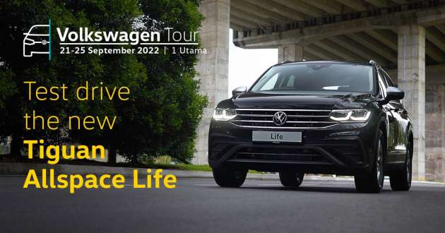 See the Volkswagen Tour at 1 Utama from Sept 21-25; Tiguan Allspace range, test drives, and more! [AD]