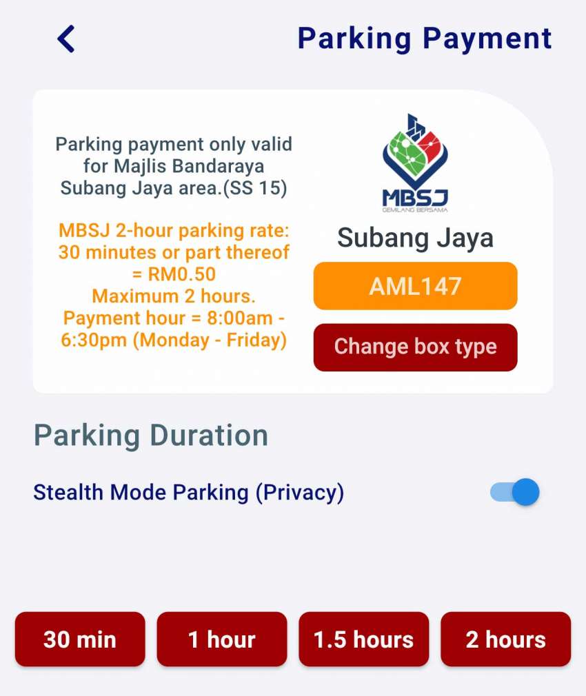 How to pay for MBSJ parking in Subang Jaya’s two-hour parking lots (orange colour) with your phone 1506966