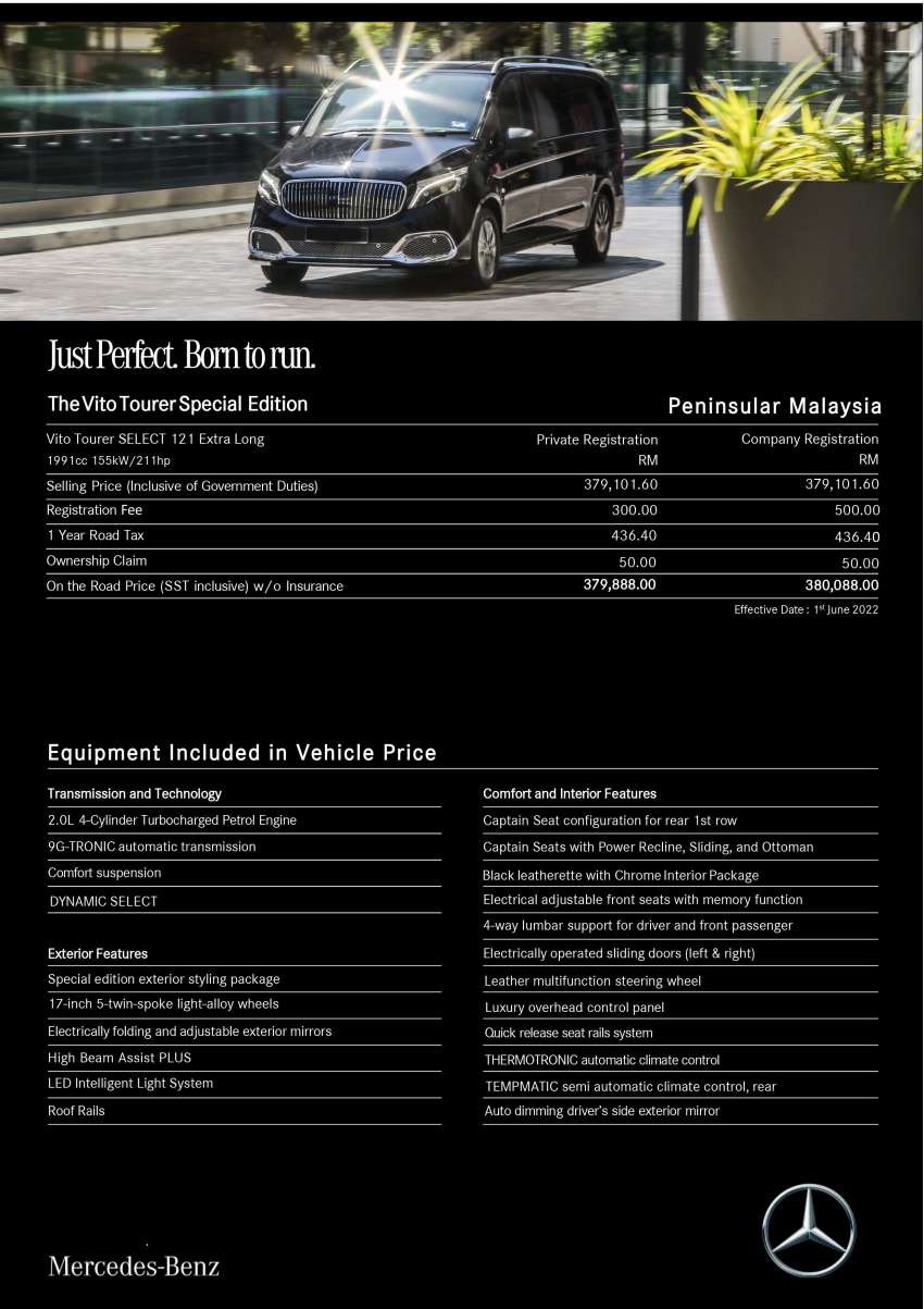 Mercedes-Benz Vito Tourer Special Edition 2022 kini di Malaysia – RM379,888, gaya luaran seperti Maybach 1507052