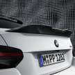 2023 BMW M2 M Performance kit revealed –  titanium exhaust, adjustable suspension, large rear spoiler