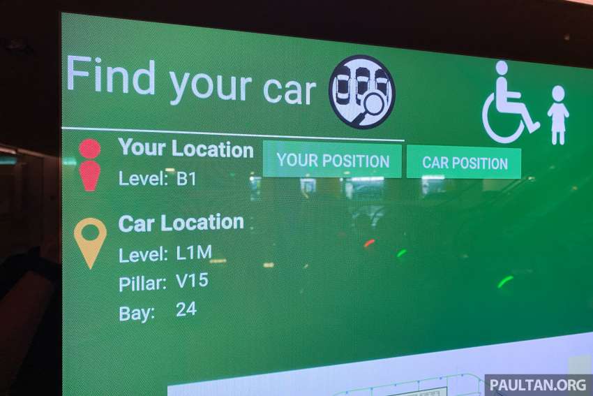 Pavilion Bukit Jalil carpark car locator system – find your car easily with the number plate or time of entry Image #1523050
