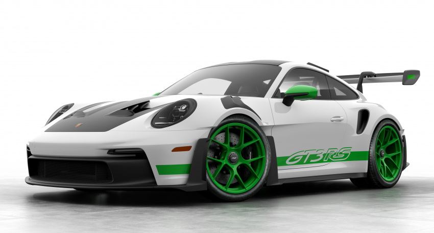 Porsche 911 GT3 RS with “Tribute to Carrera RS” package celebrates an icon with Python Green accents 1532714