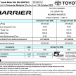 2022 Toyota Harrier in Malaysia: now with 360-cam, full TSS, new red SE with brown leather – RM274k-RM277k