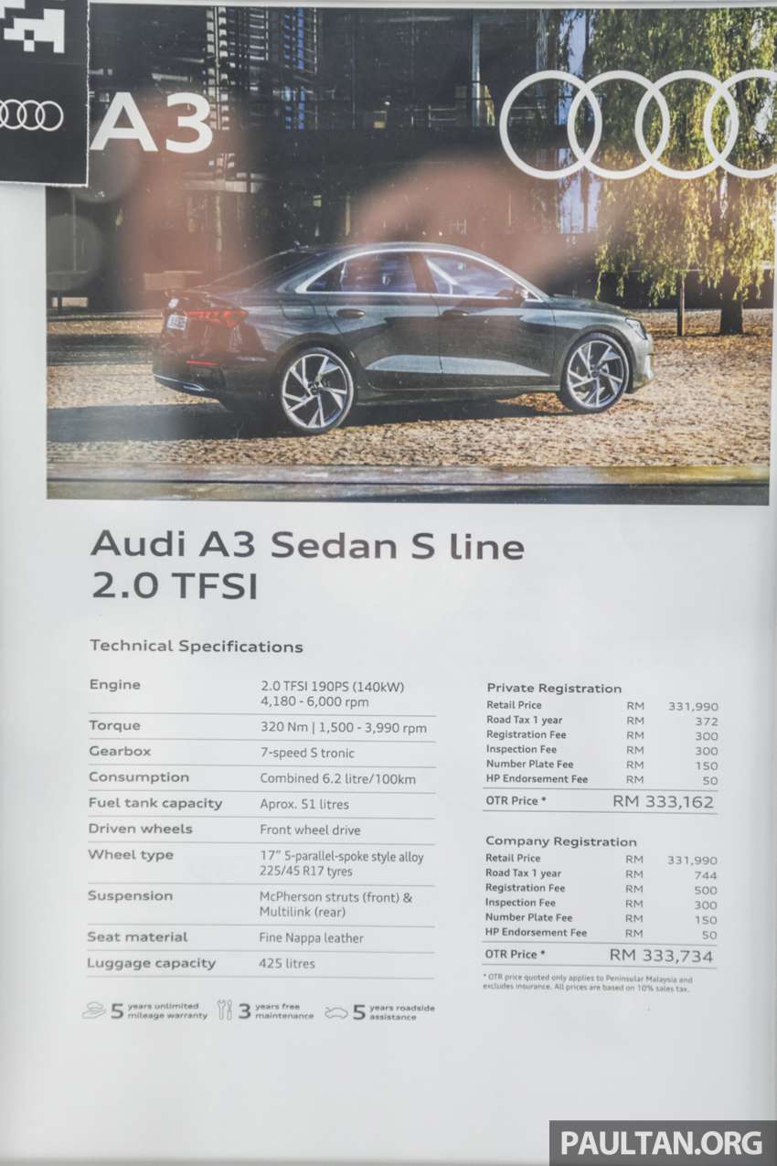 2022 Audi A3 Sedan in Malaysia – 2.0 turbo, RM333k for Mercedes-Benz A-Class and BMW 2 GC rival 1525651