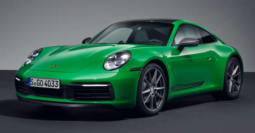 992 Porsche 911 Carrera T debuts – 35 kg lighter than base Carrera; 385 PS; 7-speed manual or 8-speed PDK 1531476