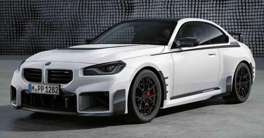 2023 BMW M2 with M Performance Parts – stacked exhaust pipes, plenty of carbon-fibre, large rear wing 1529179