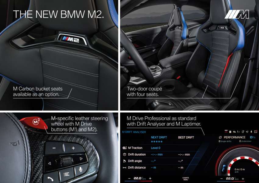 2023 BMW M2 debuts – all-new G87 stays RWD only; 3.0L turbo straight-six with 460 PS, six-speed manual 1526153