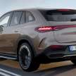 2023 Mercedes-Benz EQE SUV – 90.6 kWh battery; RWD or AWD; up to 408 PS, 858 Nm, 590 km EV range