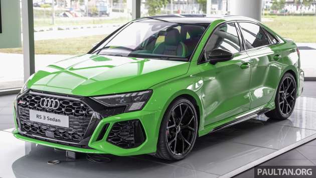 2023 Audi RS3 Sedan 在马来西亚推出，RM647k – 2.5L 5cyl turbo, 400 PS, 500 Nm …