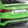 2023 Audi RS3 Sedan in Malaysia – 2.5L turbo, 400 PS, 500 Nm, 0-100 km/h in 3.8s, from RM650k to RM750k