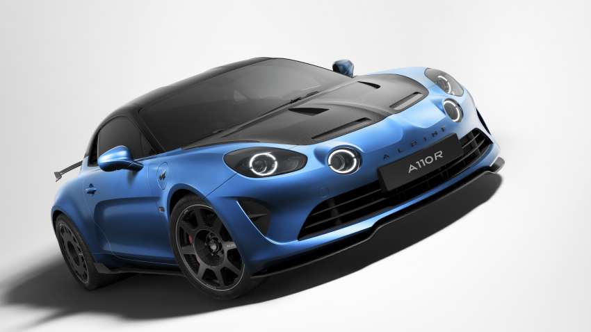 Alpine A110 R mid-engine sports car gains track focus, weight reduced to 1,082 kg; 300 hp, 0-100 km/h in 3.9s 1522775