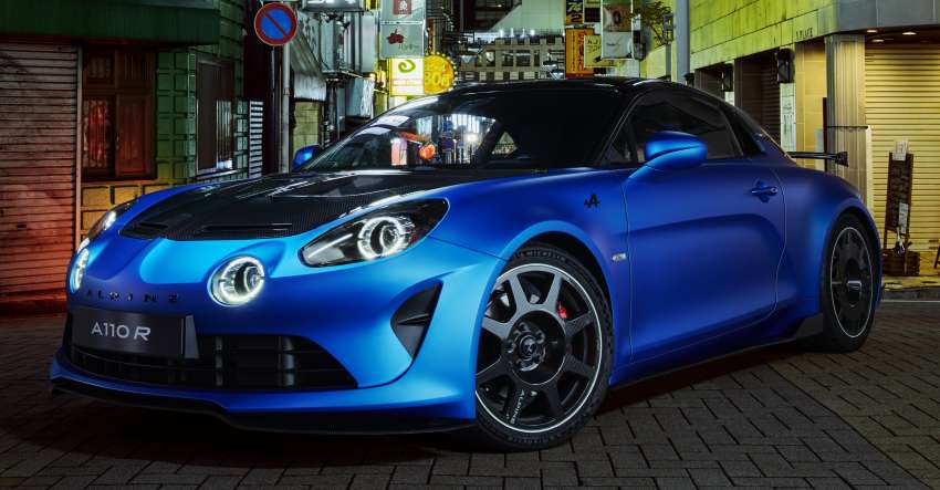Alpine A110 R mid-engine sports car gains track focus, weight reduced to 1,082 kg; 300 hp, 0-100 km/h in 3.9s 1522791