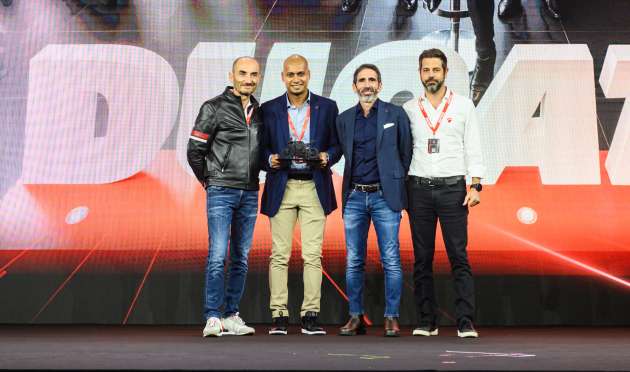 Three Ducati Global Dealer awards for Ducati Malaysia