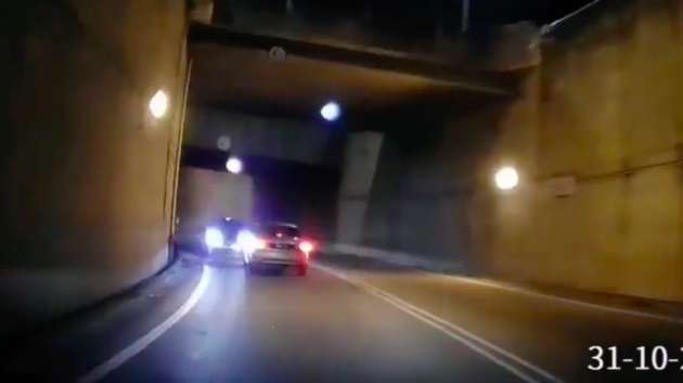 VIDEO: Myvi lawan arus di selekoh buta bertembung dengan Honda City di Laluan Bawah Udini P. Pinang