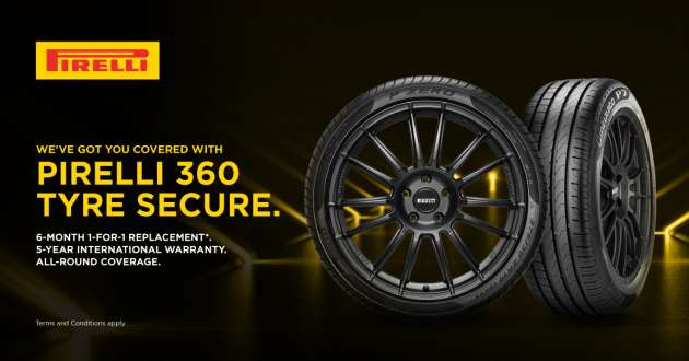 Pirelli 360 Tyre Secure – six-month road damage warranty, 1-for-1 tyre replacement programme [AD]