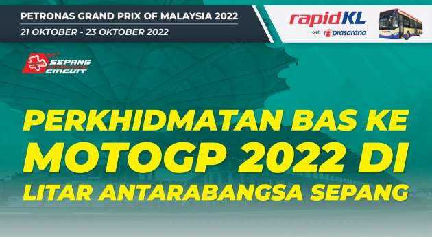 Rapid KL sediakan perkhidmatan bas untuk perlumbaan MotoGP 2022 pada 21-23 Okt ini