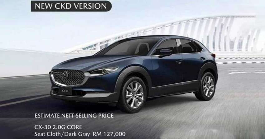 Mazda CX-30 CKD estimated price from RM127k? 1520212