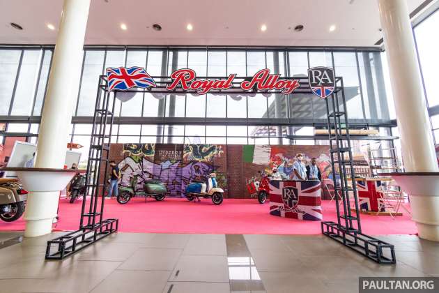ACE 2022: Royal Alloy TG250S, GP125 and GP180 scooters at Setia City Convention Centre this weekend