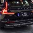 2023 Volvo V60 Recharge T8 Ultimate in Malaysia – live photos of updated wagon; 90 km EV range; fr RM322k