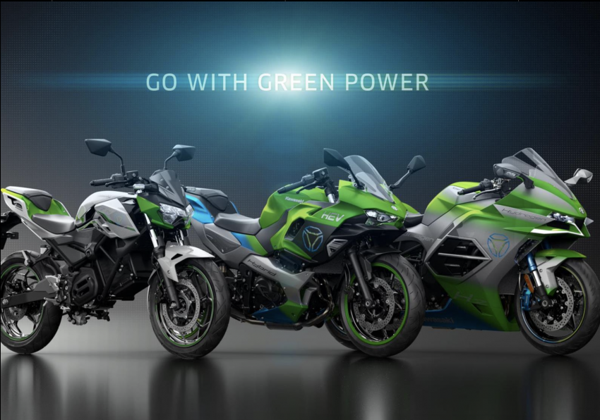 2022 EICMA: Kawasaki shows BEV electric, hybrid and hydrogen-powered prototype motorcycles in Italy 1541716