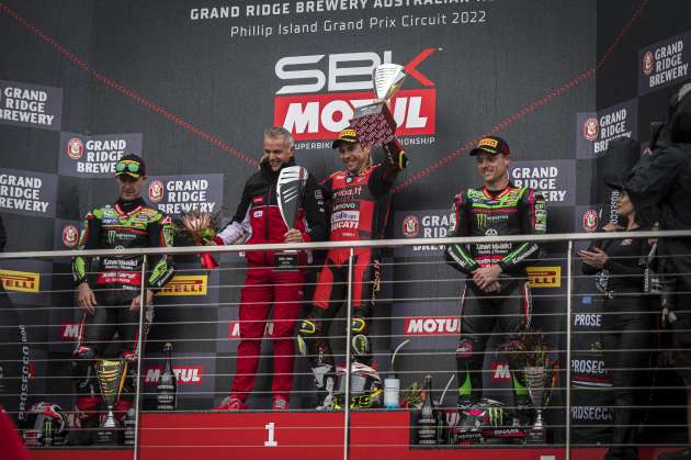 2022 voit Ducati champion des équipes MotoGP et WSBK