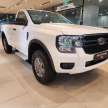 2023 Ford Ranger XL single-cab in Malaysia – 2.0L single-turbodiesel, largest cargo bed in class; RM99k