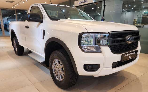 2023 Ford Ranger XL single-cab in Malaysia – 2.0L single-turbodiesel, largest cargo bed in class; RM99k