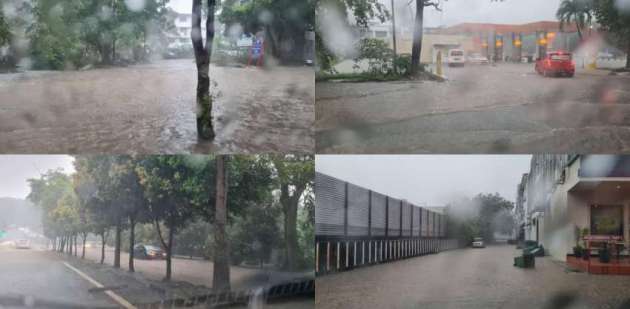Banjir kilat dilaporkan di sekitar di Ayer Keroh, Melaka
